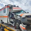 Wypadek Niemieckiej karetki na opolskim odcinku autostrady A4 na 217 km kierunek Katowice. 3 osoby zabrane do szpitala.(Zdjęcia)