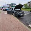 Zderzenie BMW i Audi na DK45 w miejscowość Jełowa. Jedna osoba została poszkodowana.