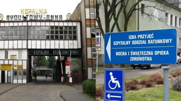 Poszkodowani górnicy z kopalni Rydułtowy trafili do szpitala w Kędzierzynie Koźlu.