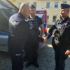 Wsparcie dowództwa Policji na terenach dotkniętych powodzią.