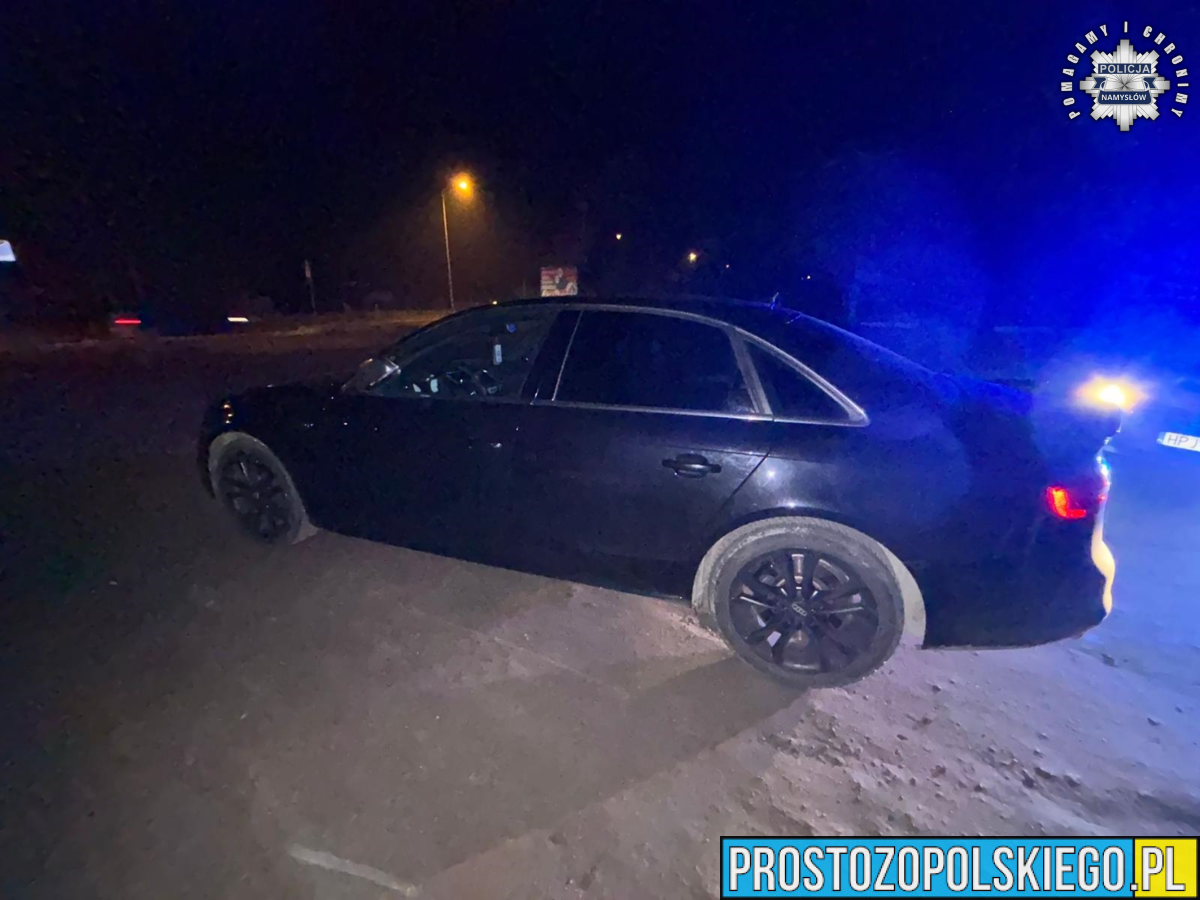 29-latek z audi za swoje popisy driftu dostał 15 pkt. karnych i stracił prawo jazdy