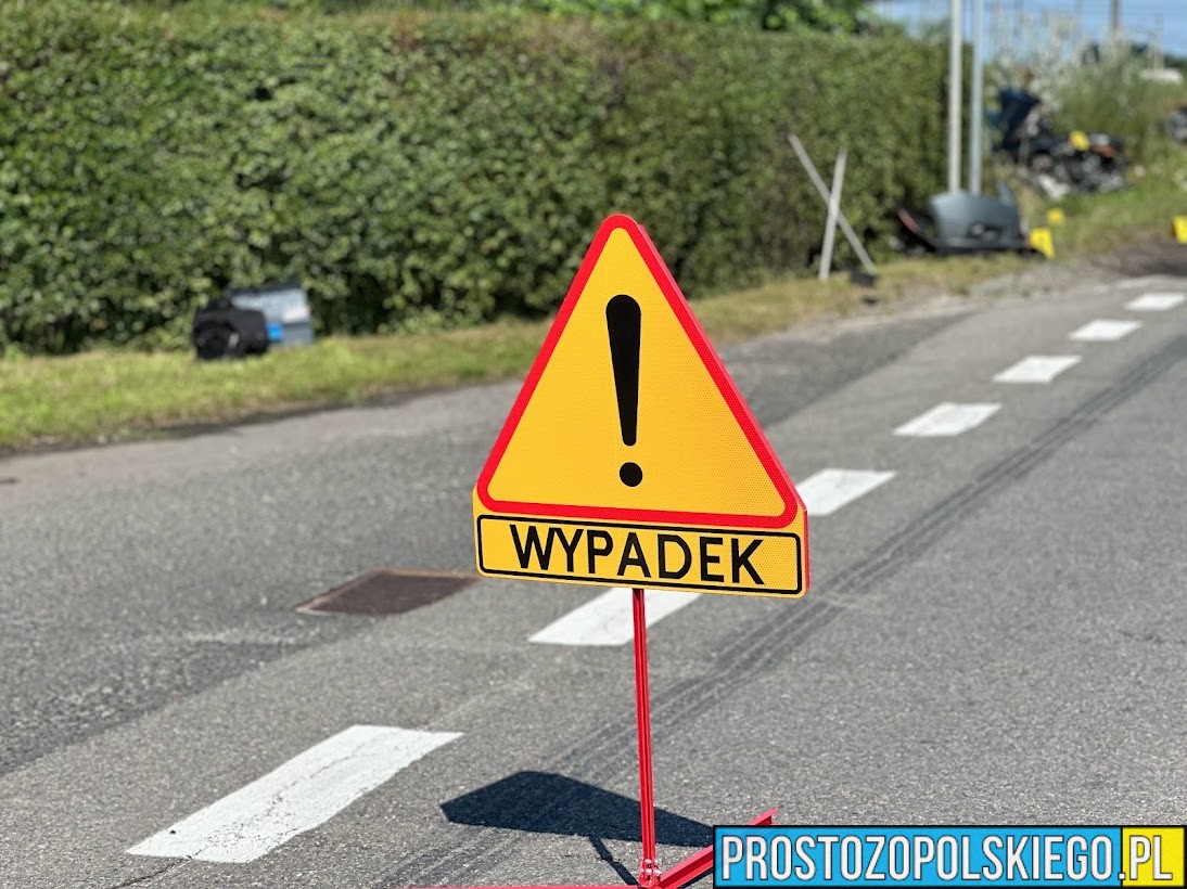 Wypadek z udziałem czterech samochodów na obwodnicy Kędzierzyna-Koźla