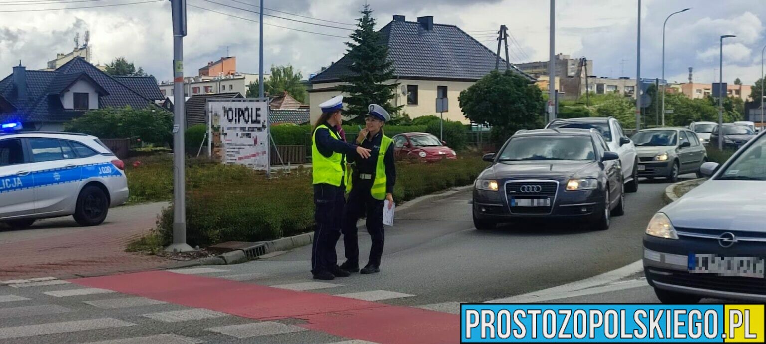 Rondo Reagana w Opolu . Doszło tam do zdarzenia drogowego z udziałem hulajnogi.(Zdjęcia)