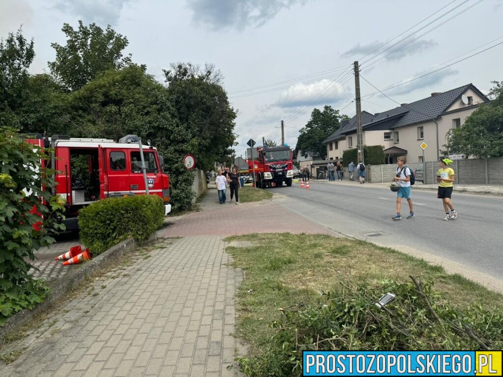 Pożar budynku jednorodzinnego w Tarnowie Opolskie .W środku ujawniono zwęglone ciało. (Zdjęcia&Wideo)