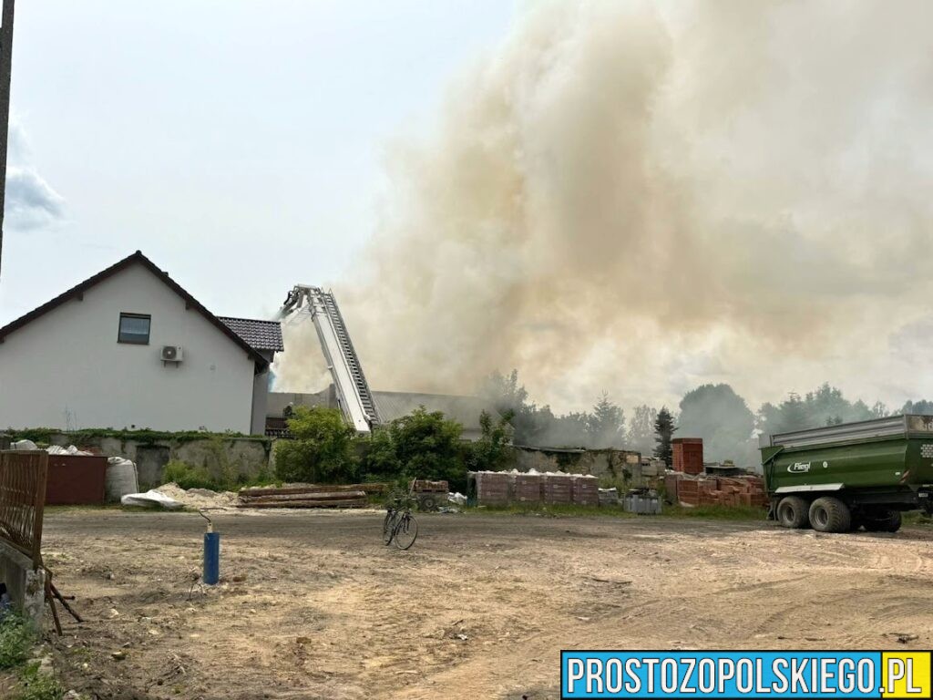 Pożar budynku jednorodzinnego w Tarnowie Opolskie .W środku ujawniono zwęglone ciało. (Zdjęcia&Wideo)