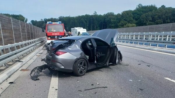 Wypadek na obwodnicy Niemodlina na DK46. Na miejscu lądował LPR.