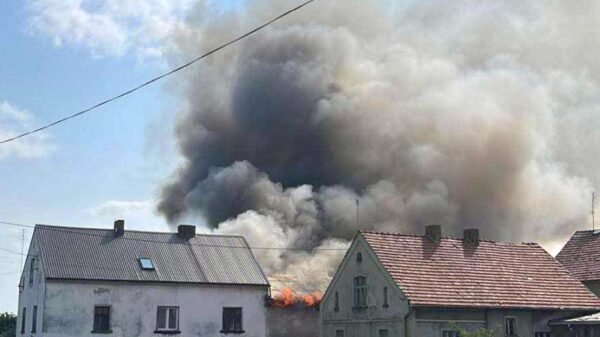 Pożar budynku gospodarczego w Racławicach Śląskich.