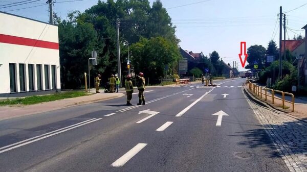 Utrudnienia w ruchu drogowym na trasie DK94 Brzeg - Opole . 