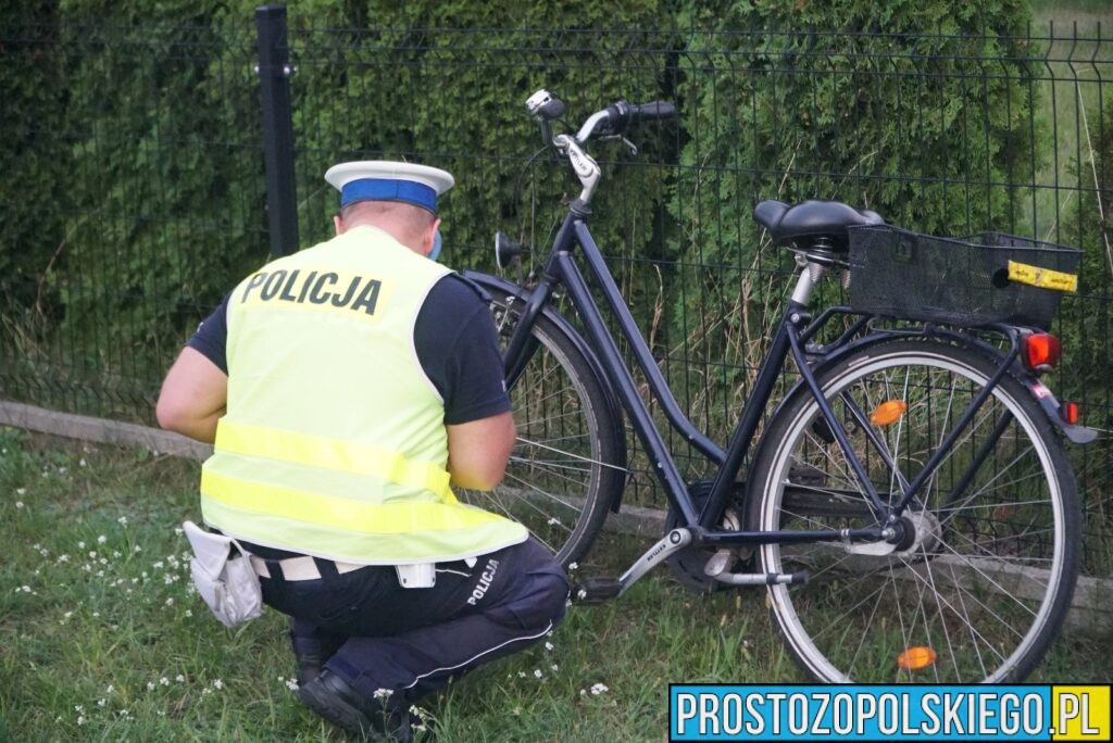 Zderzenie dwóch rowerzystów w Luboszycach. 85-latka i 30-latek zabrani do szpitala.(Zdjęcia)