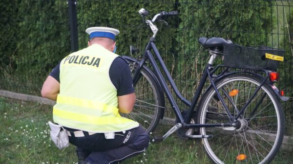 Zderzenie dwóch rowerzystów w Luboszycach. 85-latka i 30-latek zabrani do szpitala.(Zdjęcia)