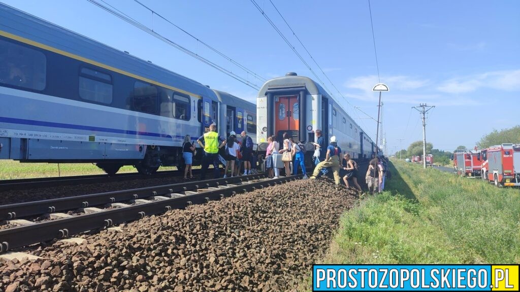 Pożar lokomotywy w Opolu na ul. Niemodlińskiej. 208 pasażerów zostało ewakuowanych z pociągu. (Zdjęcia&Wideo)