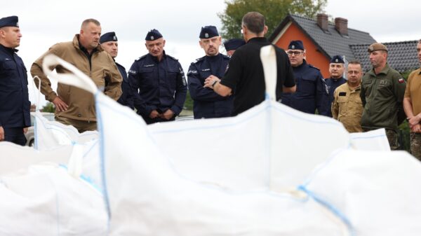 Komendant Główny Policji na terenach powodziowych