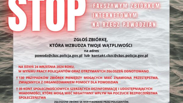 STOP fałszywym zbiórkom, na rzecz powodzian.