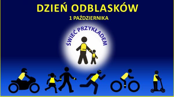 „Ogólnopolski Policyjny Dzień Odblasków” – inauguracja akcji „Świeć Przykładem – Noś Odblaski!”.