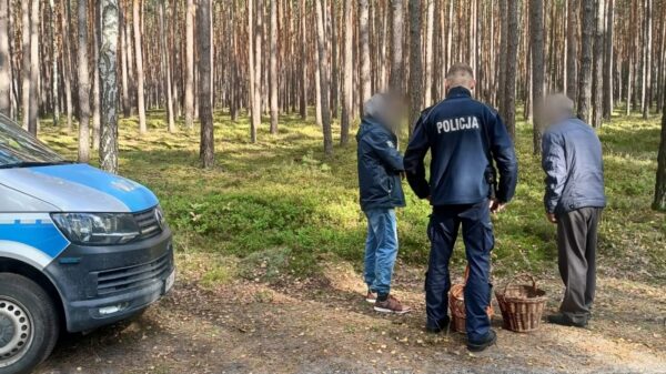 Policjanci odnaleźli zagubionych w lesie grzybiarzy.