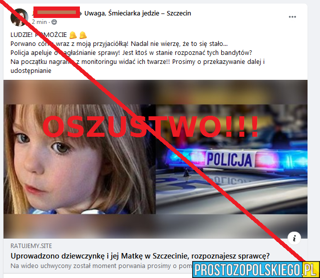 Żerują na wypadkach i tragediach. Nie klikajcie w TE LINKI