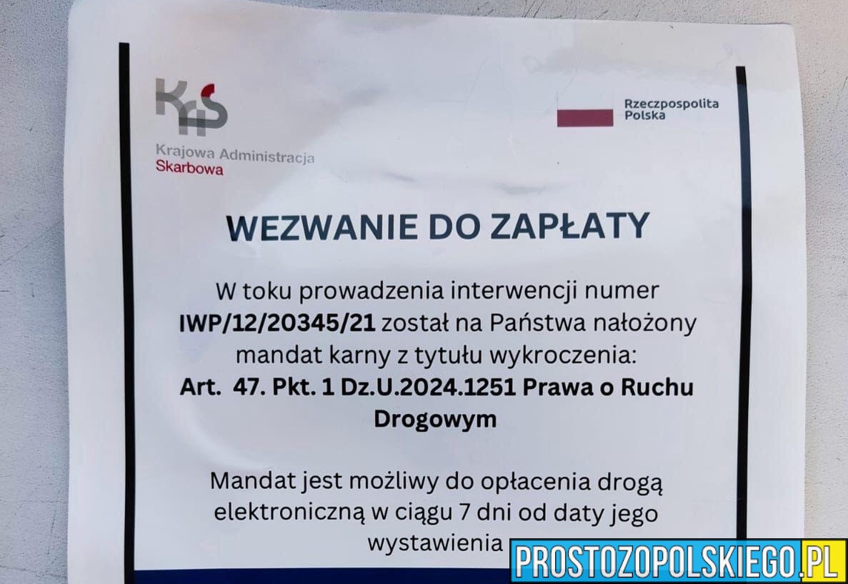 Dostałeś taki "mandat"? Pod żadnym pozorem go nie opłacaj!