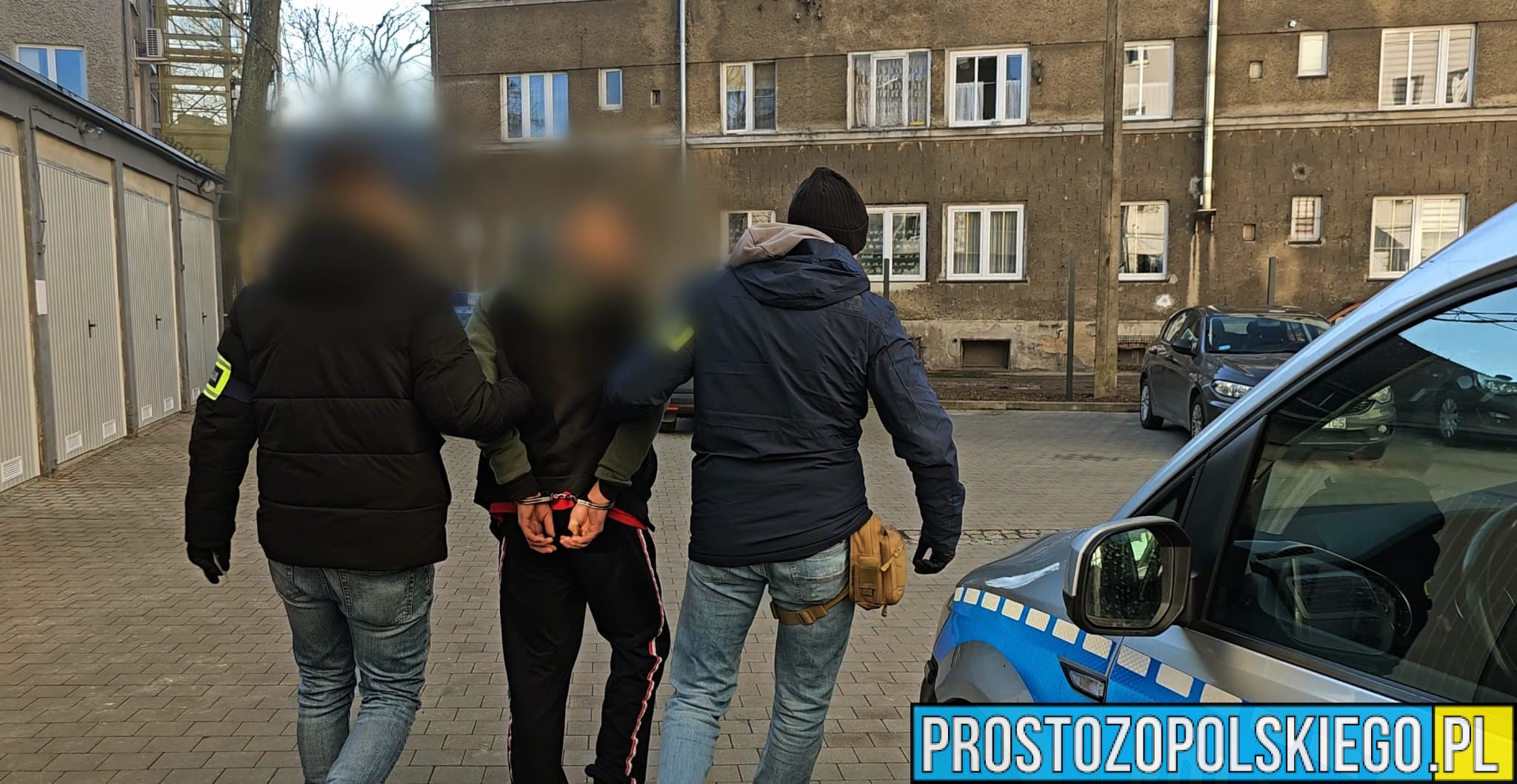 Policjanci zatrzymali 41-latka za pobicie mężczyzny w Strzelcach Opolskich.(Wideo)