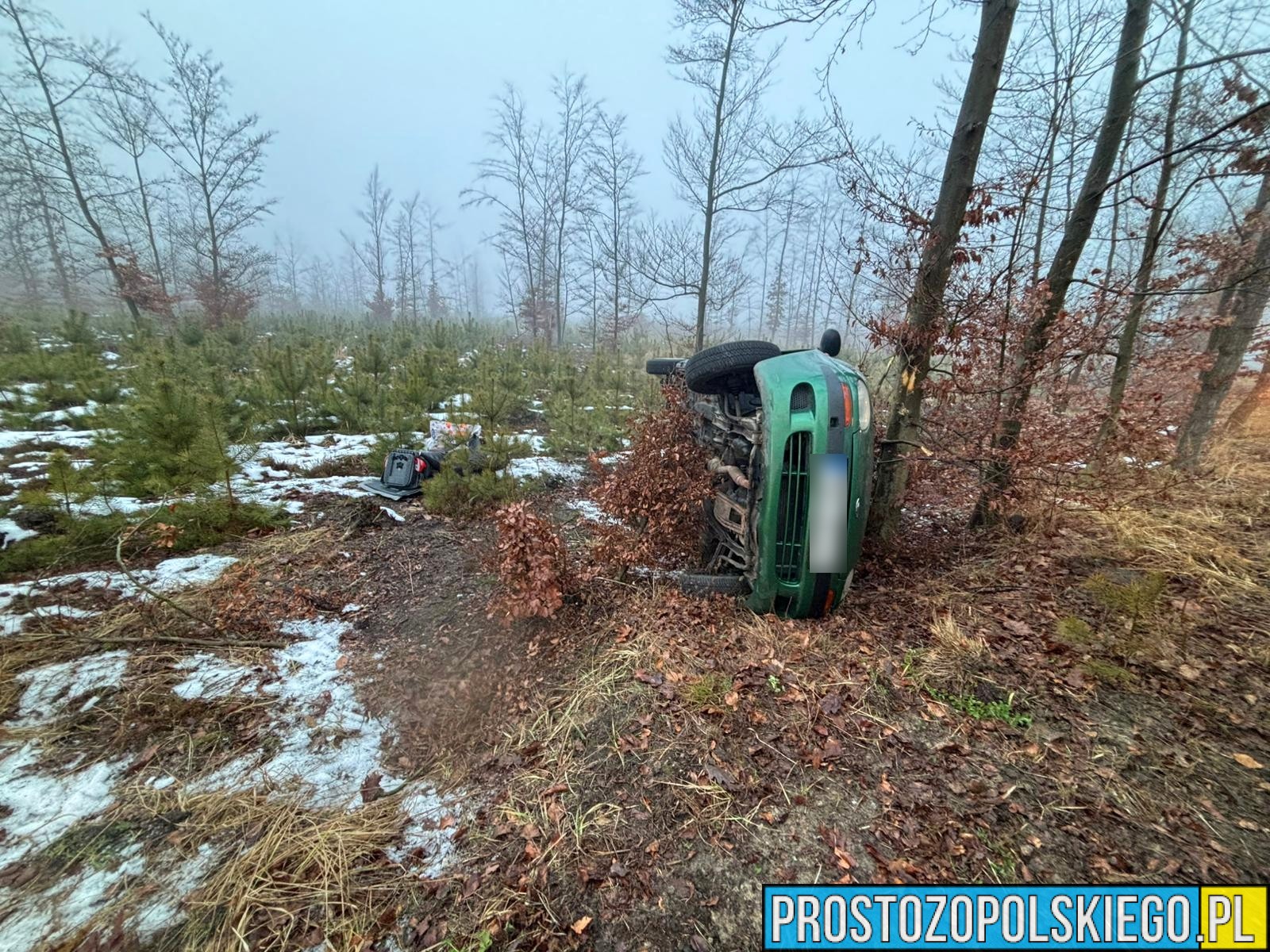 wypadek, prostozopolskiego, wiadomości opole, wiadomości opolskie, samochód dachował, wiadomości, wypadki, polscy kierowcy, prosto z opolskiego,