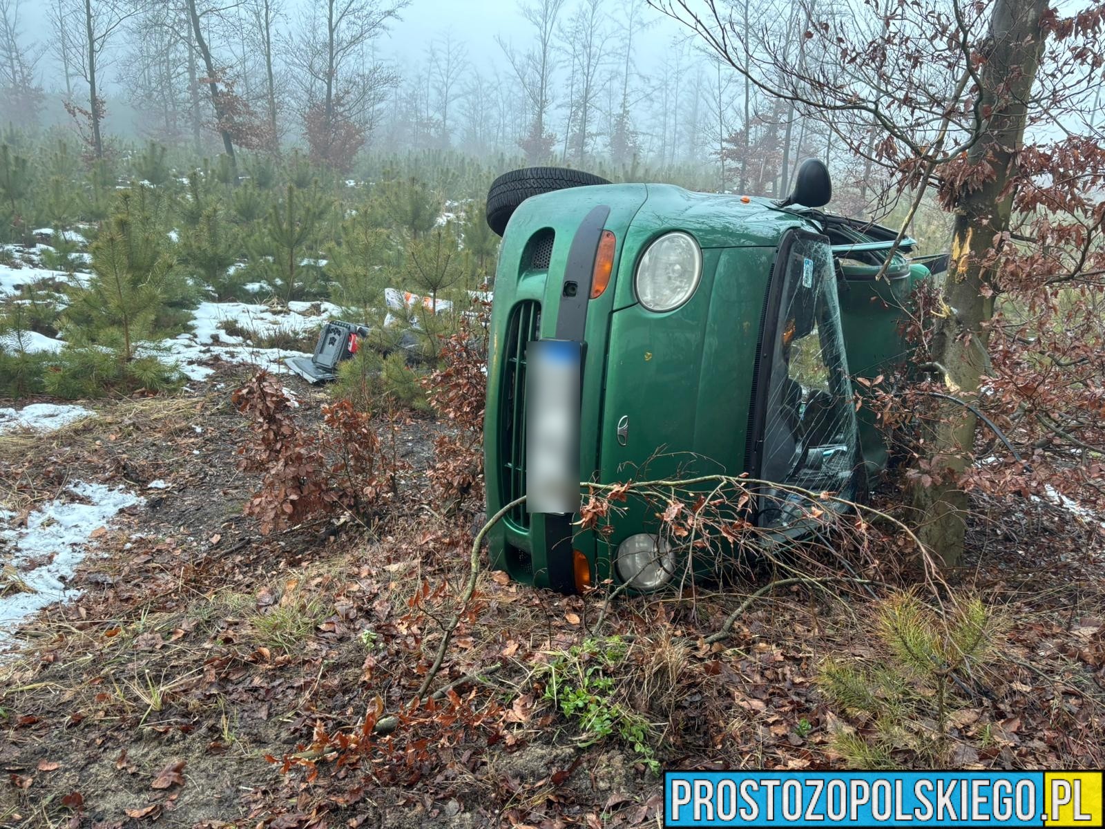 wypadek, prostozopolskiego, wiadomości opole, wiadomości opolskie, samochód dachował, wiadomości, wypadki, polscy kierowcy, prosto z opolskiego,