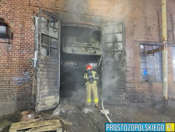 Pożar warsztatu samochodowego w Kochłowicach