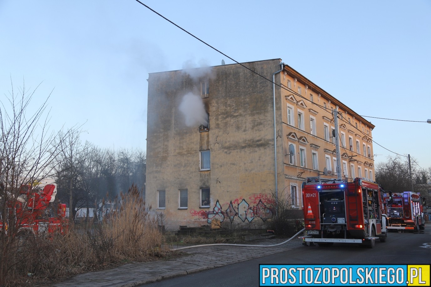 pożar Opole, pożar mieszkania Opole, Graniczna Pożar mieszkania,