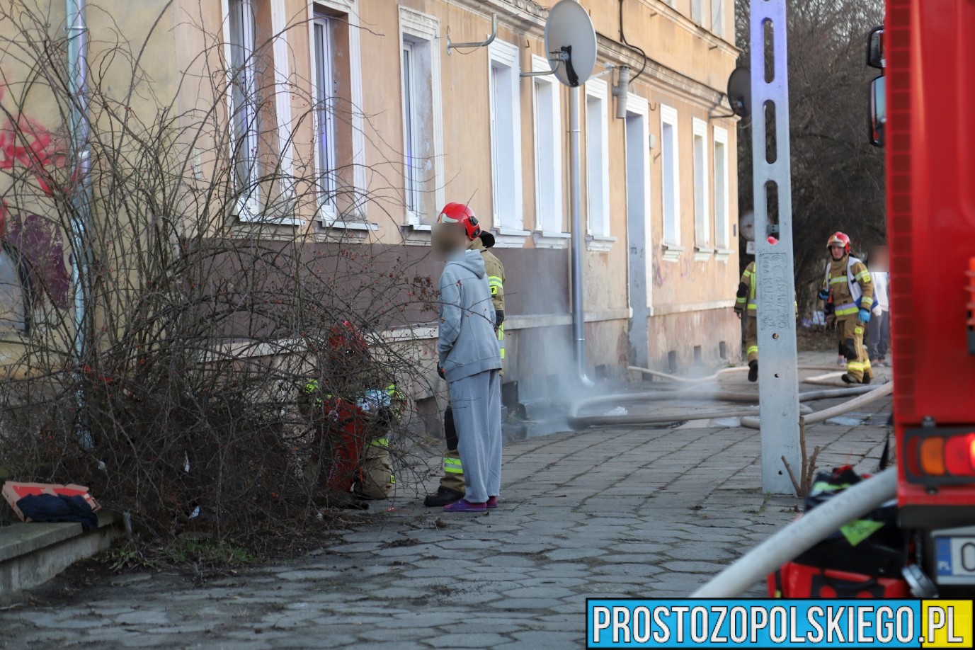 pożar Opole, pożar mieszkania Opole, Graniczna Pożar mieszkania,