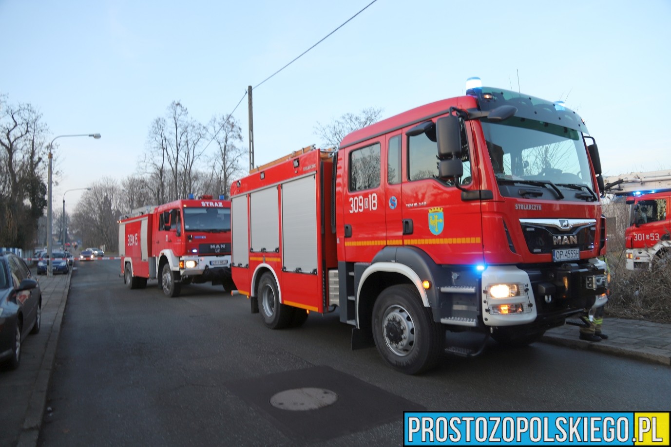 poważny pożar mieszkania, pożar mieszkania Opole,