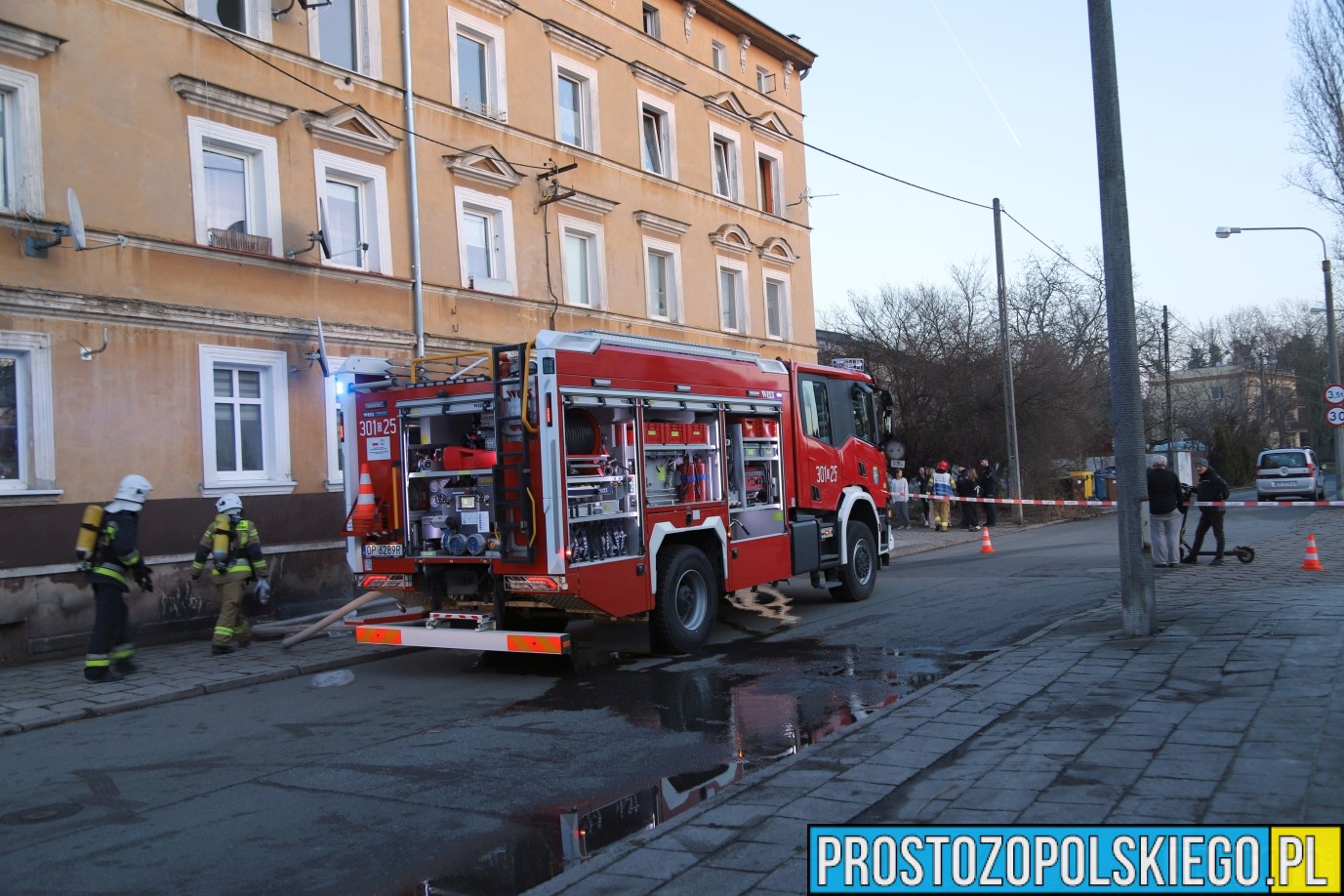 poważny pożar mieszkania, pożar mieszkania Opole,