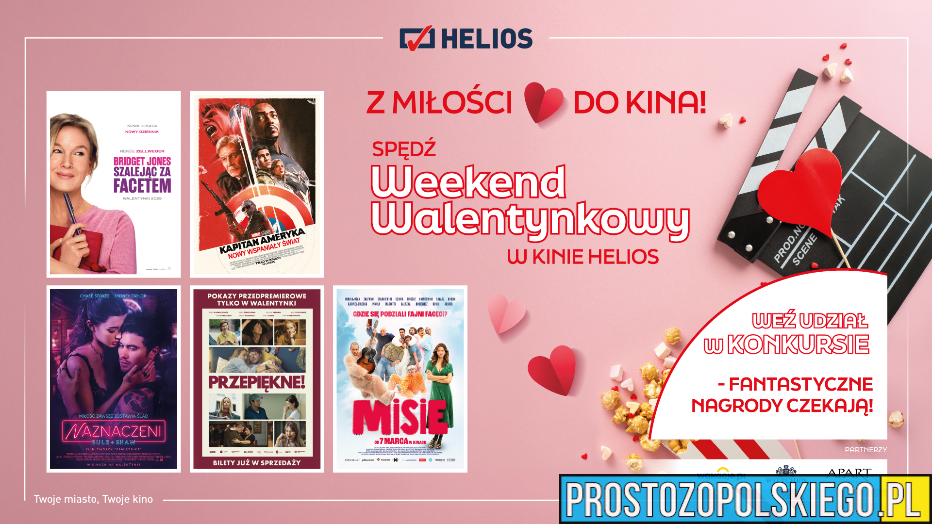 Filmowe Walentynki w Kinie Helios + Konkurs