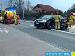 wypadek na motorze, wypadek motocyklisty, 5000 zł kary, ogromna kara dla motocyklisty, ogromny mandat dla motocyklisty, motocyklista winny wypadku, wyprzedzał na podwójnej ciągłej, motor wypadek motor opole oświęcimska, 