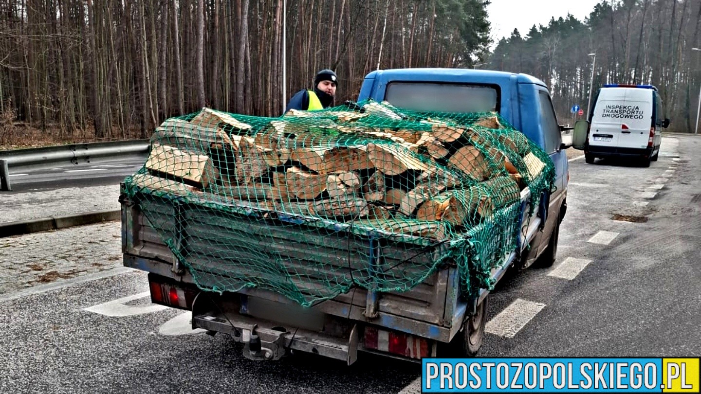 Przeładowany "dostawczak" wyeliminowany z drogi przez inspektorów z WITD